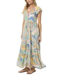 O'Neill Women's Zygrid V-Neck Butterfly Dress