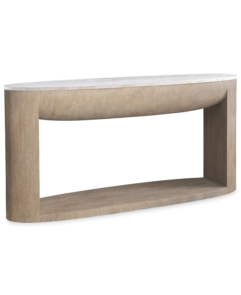 Bernhardt 32" Loggia Travertine Console Table