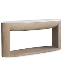 Bernhardt 32" Loggia Travertine Console Table