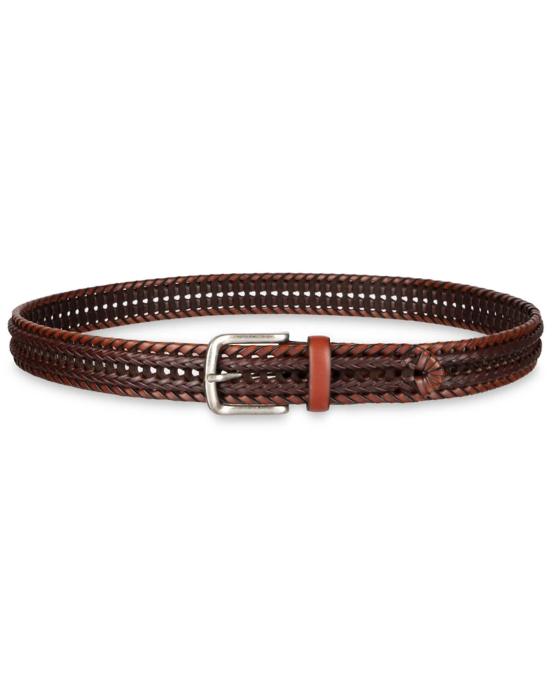 Club Room Men's Luxury Elevated Laced Braided Belt, Macy's Exclusive