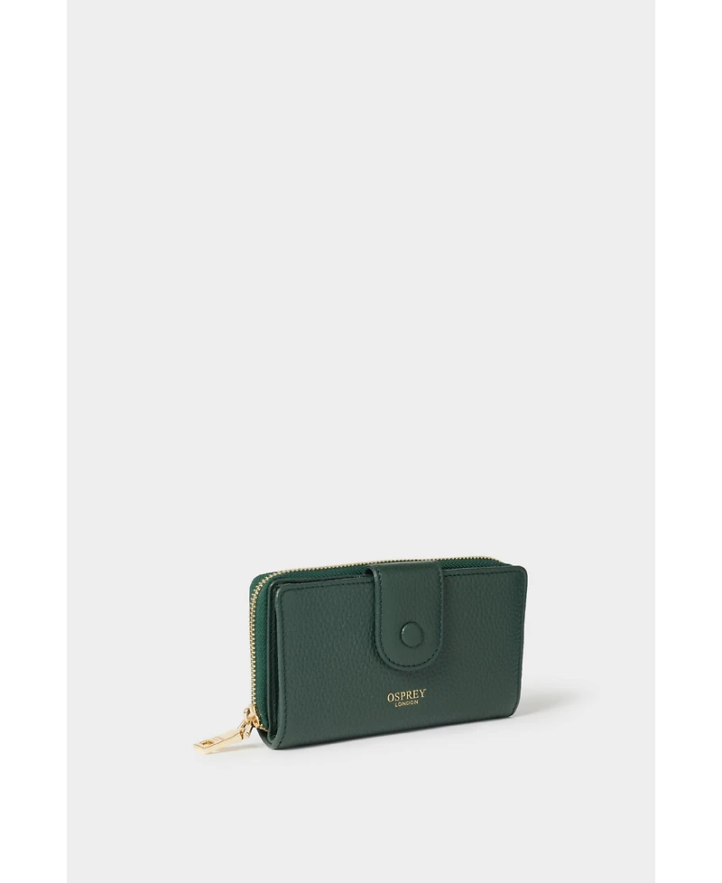 Osprey London The Core Medium Leather Popper Matinee Purse