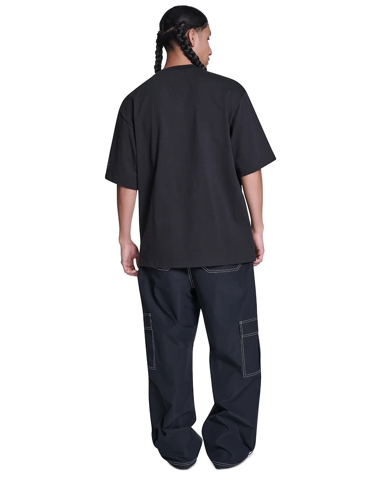 Converse Men's Short-Sleeve Mock Neck T-Shirt