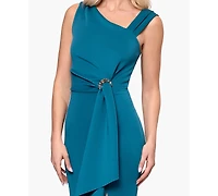 Betsy & Adam Women's Long Asymmetrical Dress