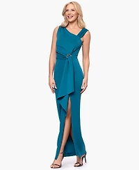 Betsy & Adam Women's Long Asymmetrical Dress