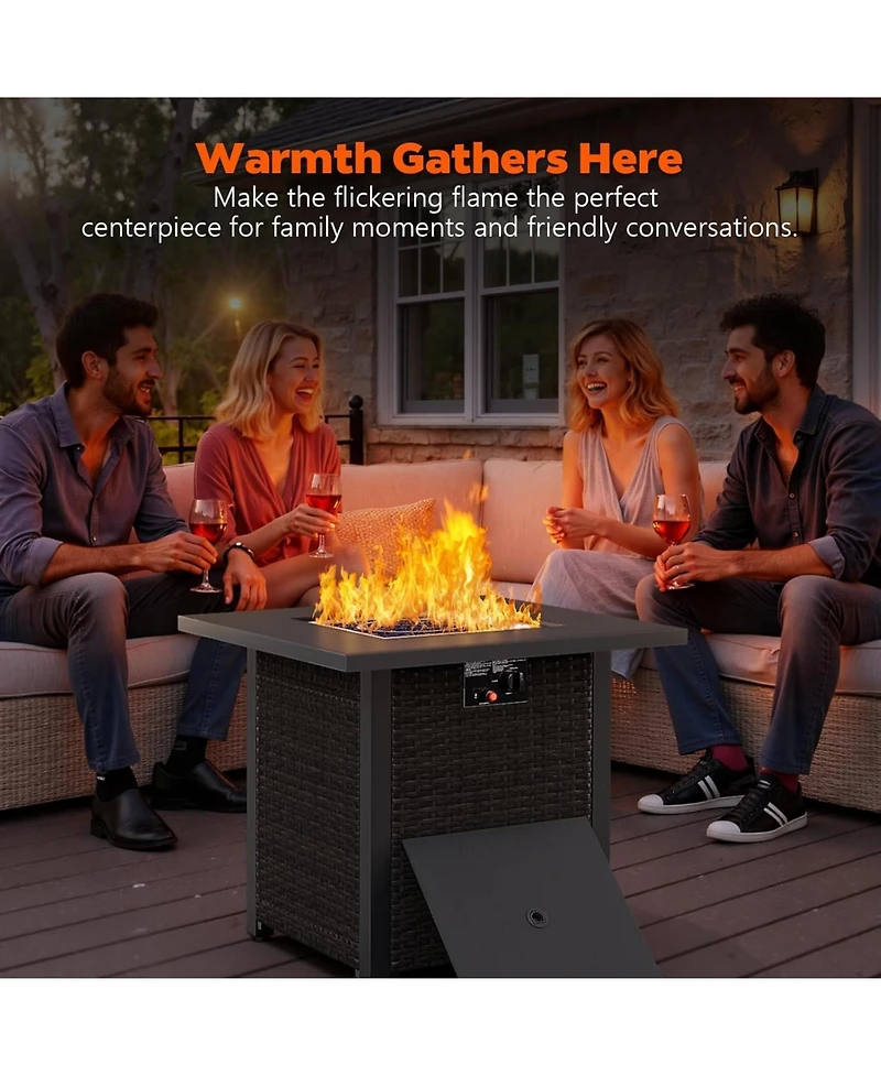 Cowsar Inch Propane Fire Pit, 50