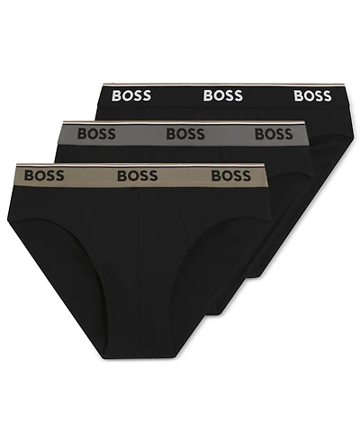 Hugo Boss Men's Power Briefs Underwear, 3-Pack Set