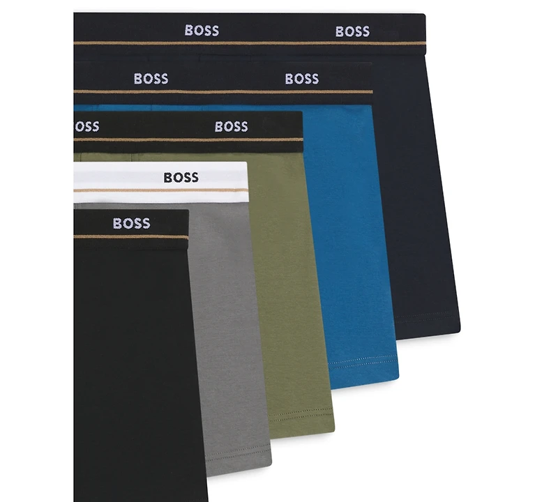 Hugo Boss Men's Essential Trunk Underwear, 5-Pack Set