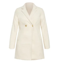 Avenue Women's Estelle Double Button Collared Coat