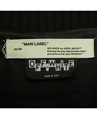 Pre-Owned Off-White Women's Black Rose And Arrow Embroidered Satin Bomber Jacket