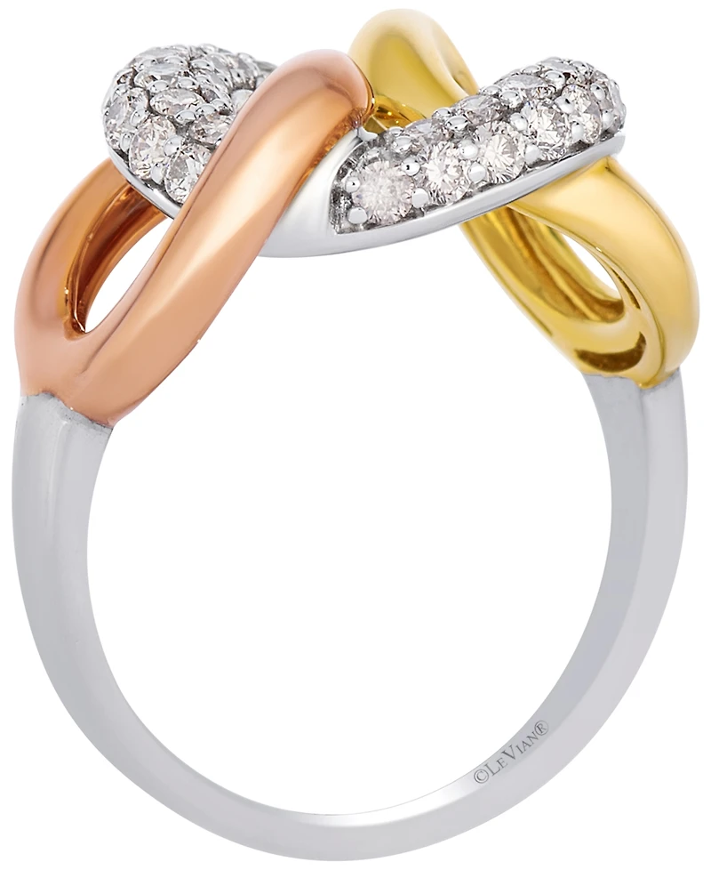 Le Vian featuring Nude Diamond (0.88 ct. t.w.) Ring in 14k Tri Color Gold