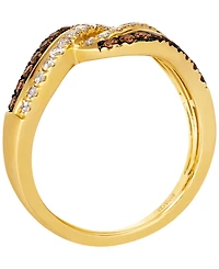 Le Vian Chocolate Diamond (0.27 ct. t.w.) & Nude Diamond (1/4 ct. t.w.) Ring in 14k Honey Gold