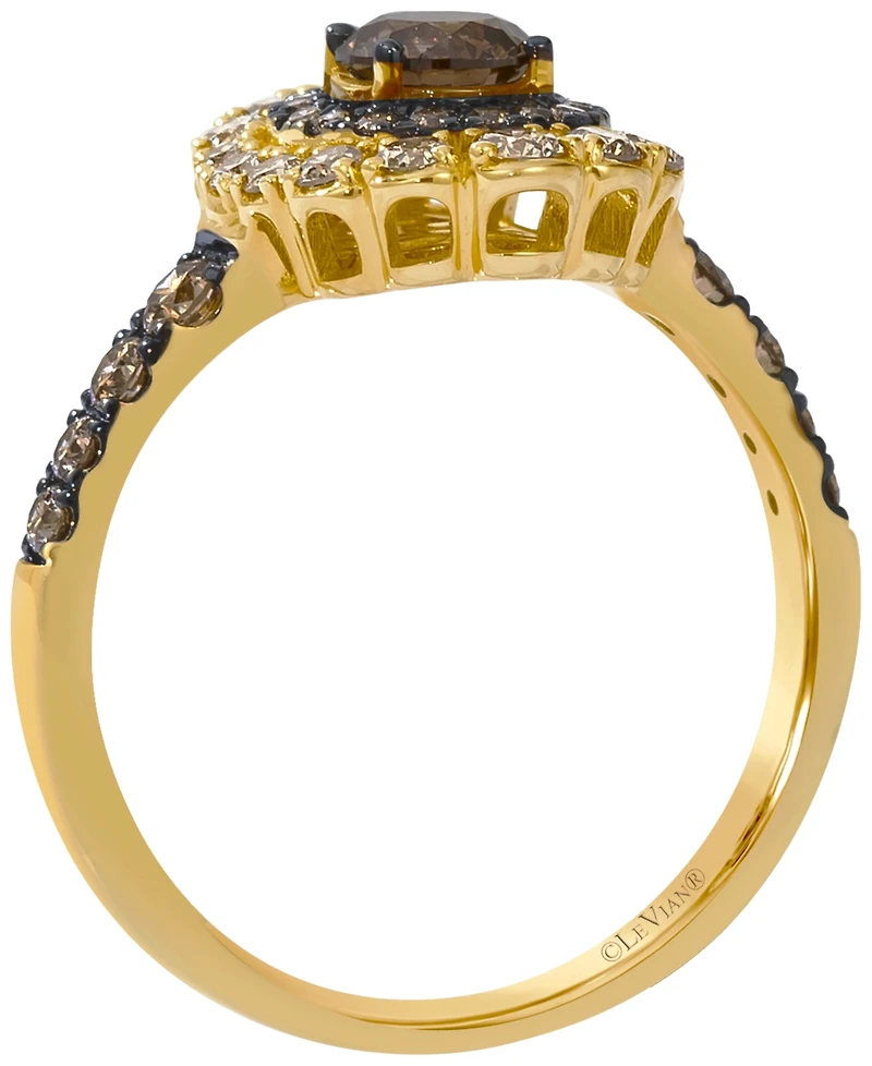 Le Vian Chocolate Diamond (0.81 ct. t.w.) & Nude Diamond (0.43 ct. t.w.) Ring in 14k Honey Gold