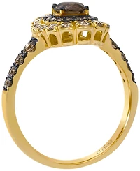 Le Vian Chocolate Diamond (0.81 ct. t.w.) & Nude Diamond (0.43 ct. t.w.) Ring in 14k Honey Gold