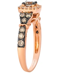 Le Vian Chocolate Diamond (0.78 ct. t.w.) & Vanilla Diamond (0.11 ct. t.w.) Ring in 14k Strawberry Gold
