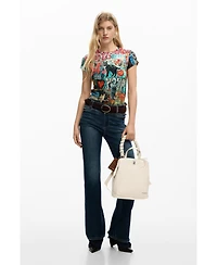 Desigual Women's Small backpack with engravings