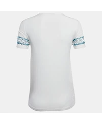 Pre-Owned Versace Women's White Medusa Embellished Jersey T-Shirt