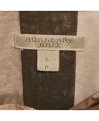 Pre-Owned Burberry Women's Beige Checks Cotton Pink Tucks Shirt