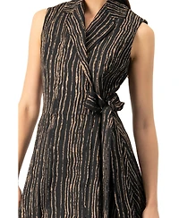 Ivonne Women's Sleeveless Long Wrap Dress