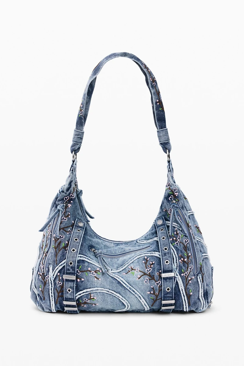 Desigual Women's Denim bag with buckles