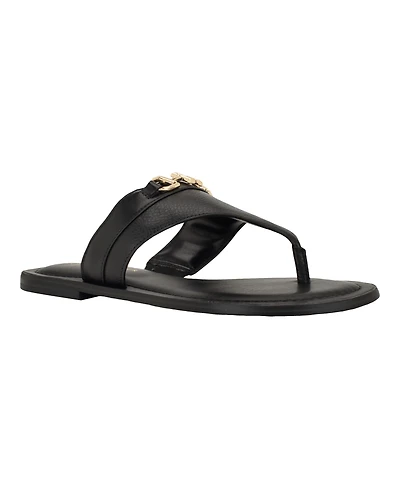 Tommy Hilfiger Women's Goldiea Ornamented Slip-On Flat Sandals