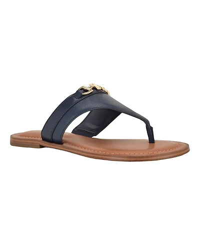 Tommy Hilfiger Women's Goldiea Ornamented Slip-On Flat Sandals