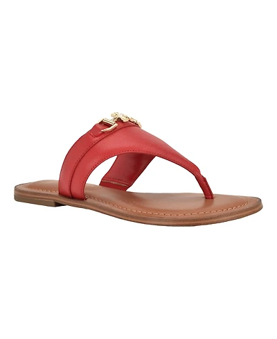Tommy Hilfiger Women's Goldiea Ornamented Slip-On Flat Sandals
