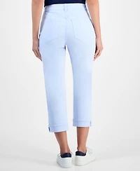 Style & Co Women's Mid-Rise Curvy Capri Jeans, Exclusively at Macy's
