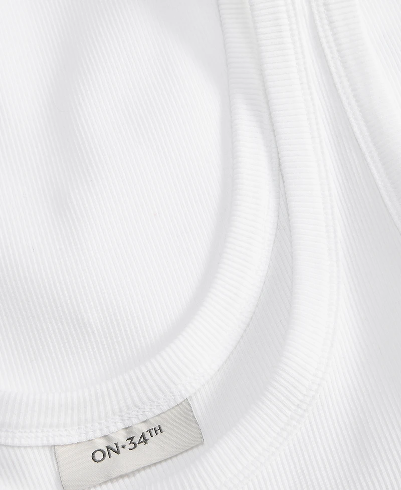 On 34th Women's Double Scoop-Neck Layering Tank Top, Macy's Exclusive