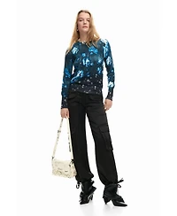 Desigual Women's Lightweight floral sweater