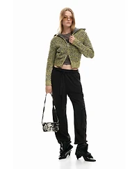 Desigual Women's Zipper Knit Sweater