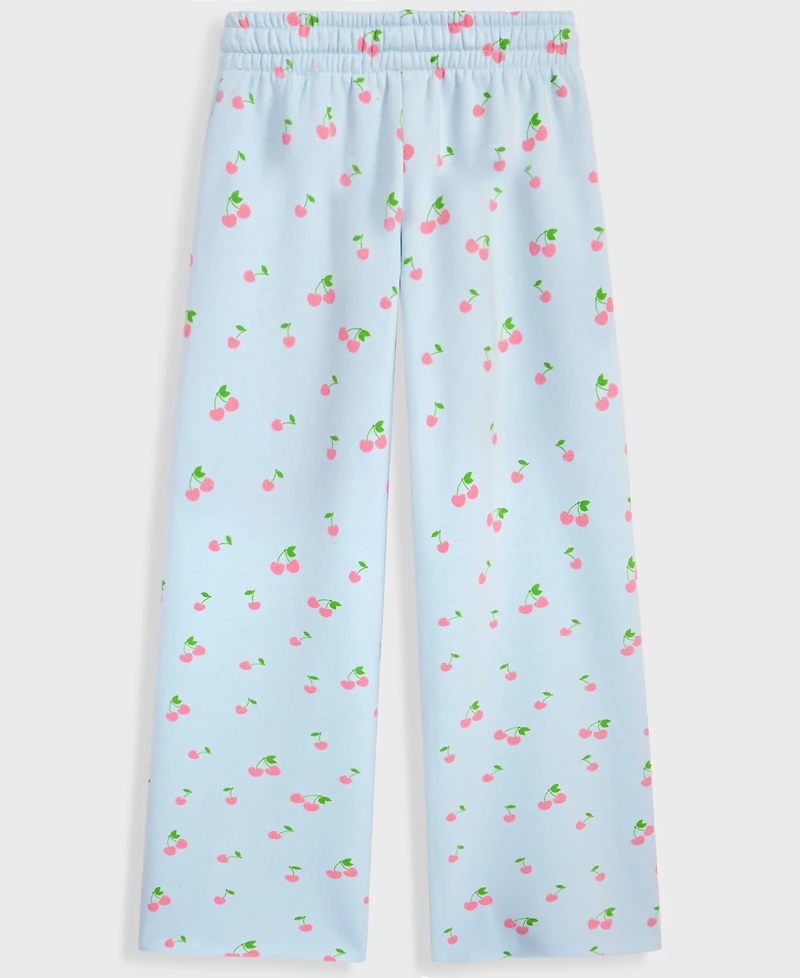 With Jules Girls 7-16 Wide-Leg Printed Sweatpants