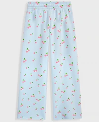 With Jules Girls 7-16 Wide-Leg Printed Sweatpants