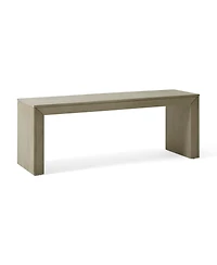 Streamdale Furniture Acacia Wood Dining Bench, Light Gray Oak