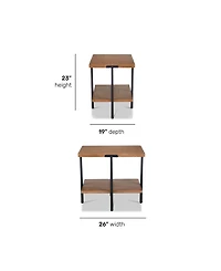 Furniture 23" Knox Rectangular End Table