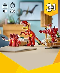 Lego Creator 3 in 1 Fierce Dinosaur Building Kids Toy 31379, 283 Pieces
