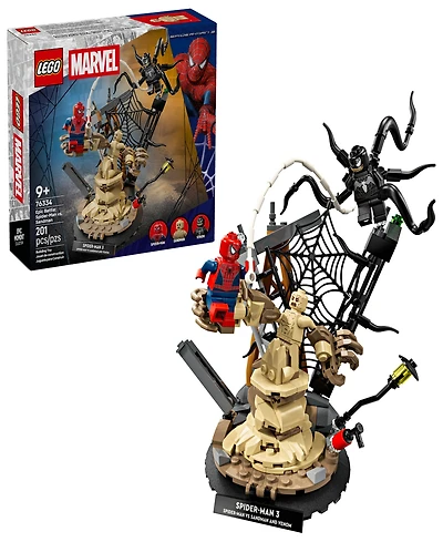Lego Marvel Epic Battle: Spider-Man vs. Sandman Building Toy 76334, 201 Pieces