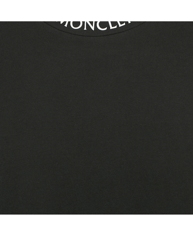 Pre-Owned Moncler Men's Black Cotton Knit Crew Neck T-Shirt