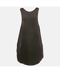 Pre-Owned Isabel Marant Women's Black Satin Lace-Up Tank Top