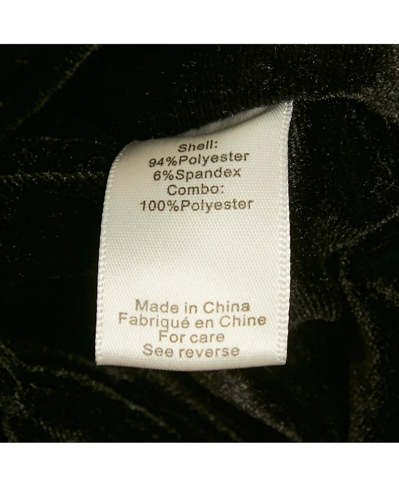 Pre-Owned Ronny Kobo Women's Black Velvet Bow Detail Top