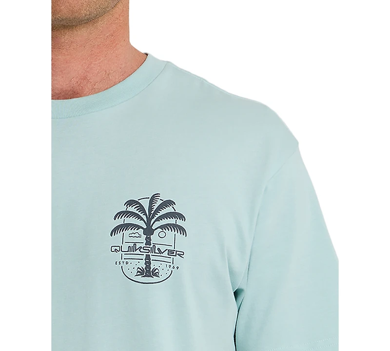 Quiksilver Men's Uno Palm Print Short-Sleeve T-Shirt