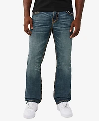 True Religion Men's Ricky Straight Super T Flap Jeans