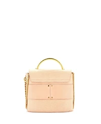 Pre-Owned Chloe Small Aby Lock Bag Embossed Leather