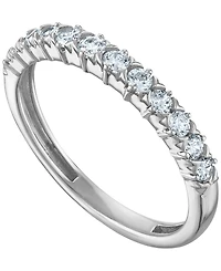Macy's Diamond (1/2 ct. t.w.) Wedding Band Ring in 14k White Gold