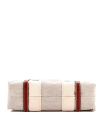 Pre-Owned Chloe Medium Woody Tote Canvas with Leather