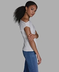 Bcbg Women's Sleeveless Ruched Boat Neck Top