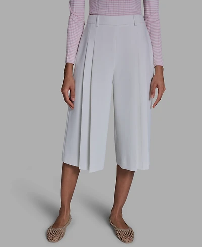 Bcbg Women's High-Rise Pleated Culotte Pants