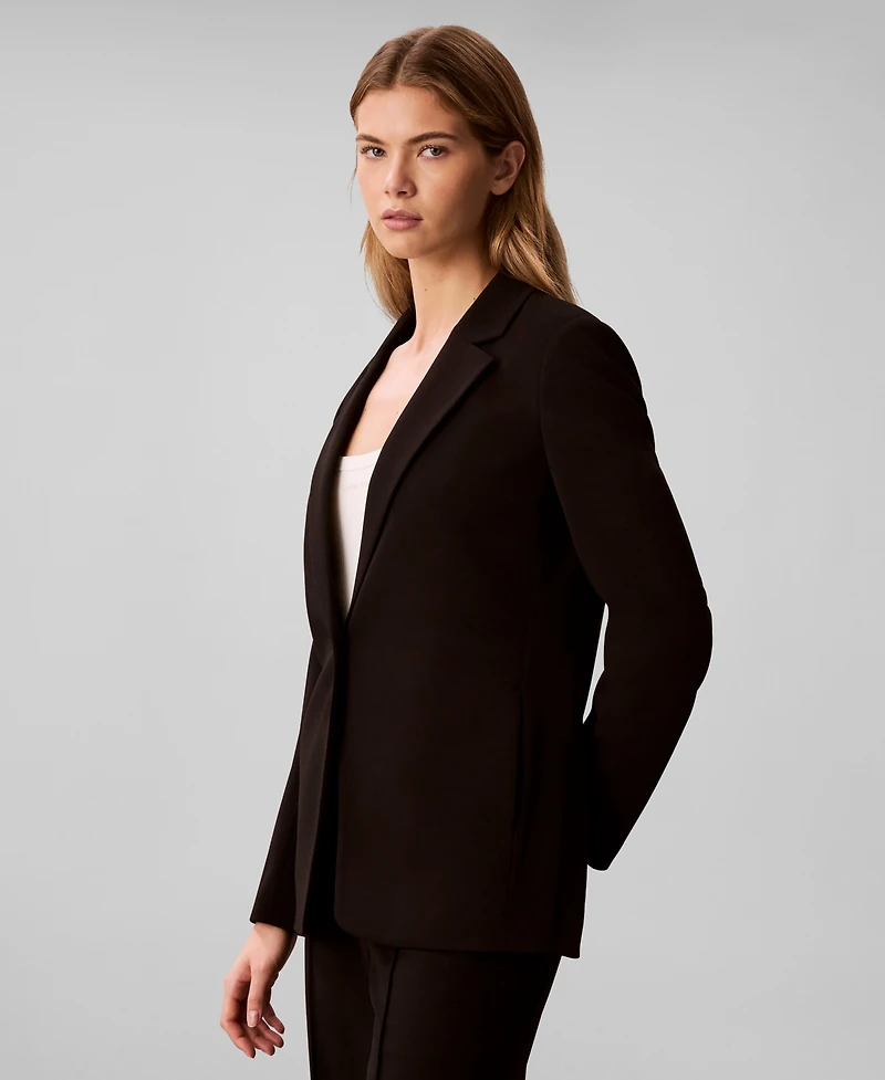 Calvin Klein Women's Notch Lapel Travel Blazer