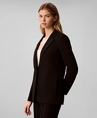 Calvin Klein Women's Notch Lapel Travel Blazer
