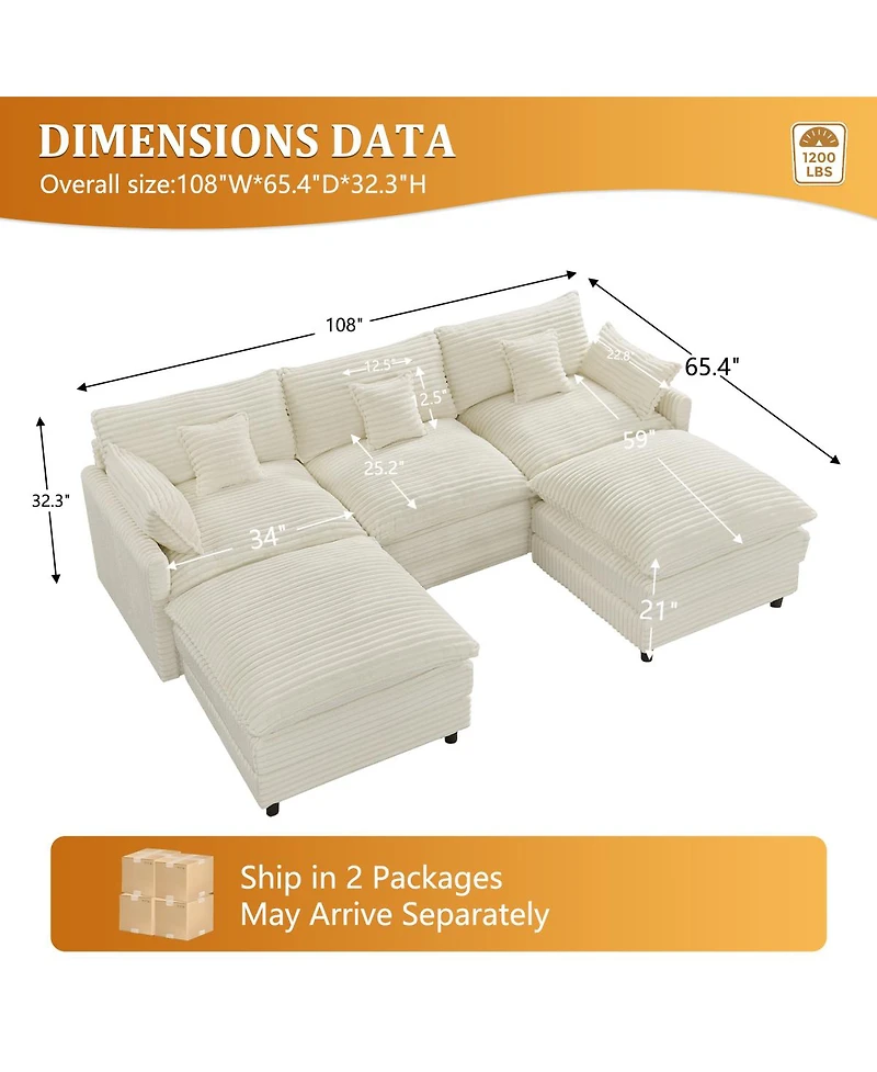 Streamdale Furniture Streamdale Seven-piece sofa set with console