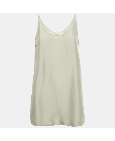 Pre-Owned Stella Mccartney Women's Grey Silk Sleeveless Top